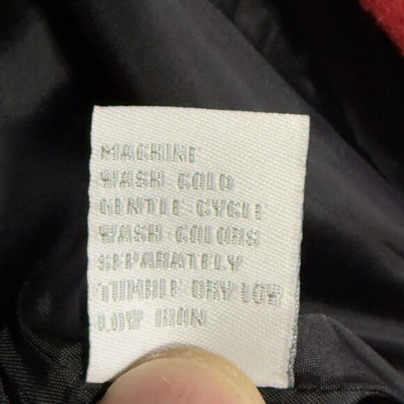 Dressbarn Woman XL Blazer Jacket w/ 2 Large Buttons Red & Black Polyester - Picture 9 of 10